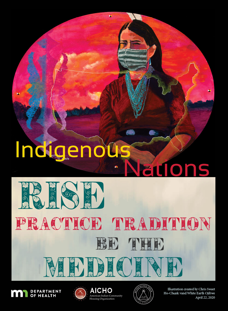 poster image that says rise, practice tradition, be the medicine